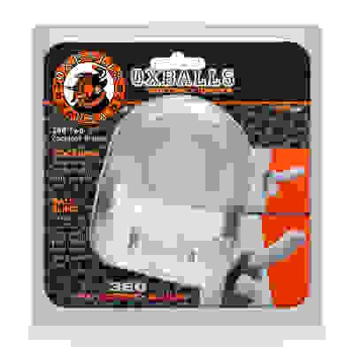 360 2- Way Cockring + Ballsling - Clear