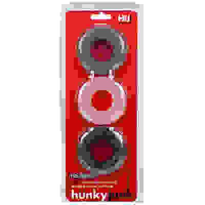Hunkyjunk Huj3 C-Ring 3 Pk - Tar / Multi