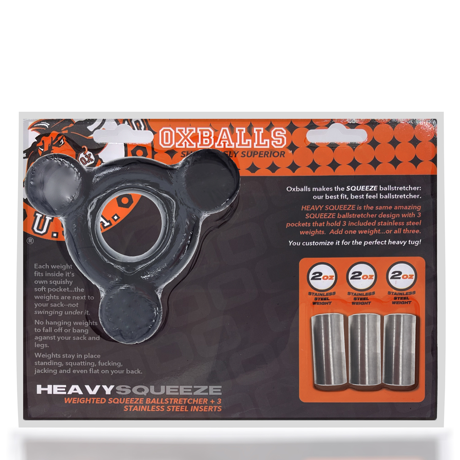 Heavy Squeeze Ballstretcher - Black