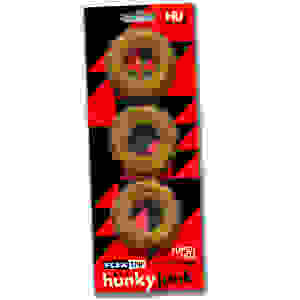 Super Huj - 3-Pack Cockrings - Bronze
