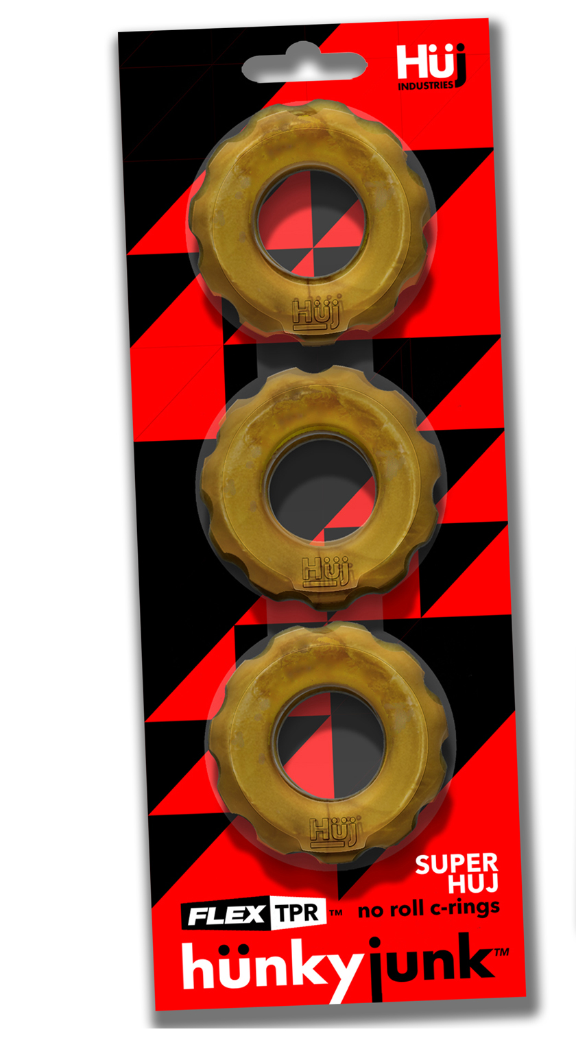 Super Huj - 3-Pack Cockrings - Bronze