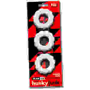 Super Huj - 3-Pack Cockrings - White Ice