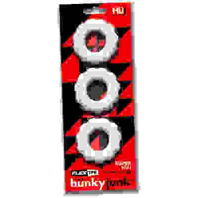 Super Huj - 3-Pack Cockrings - White Ice