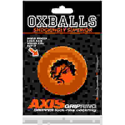 Axis - Rib Griphold Cockring - Orange Ice