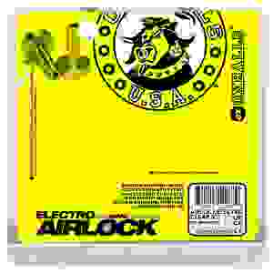 Airlock Electro Air-Lite Vented Chastity With Two 4mm Contacts - Clear Ice