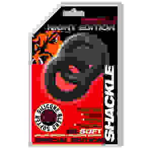 Shackle Double Link'd Cock/ball Rings - Black