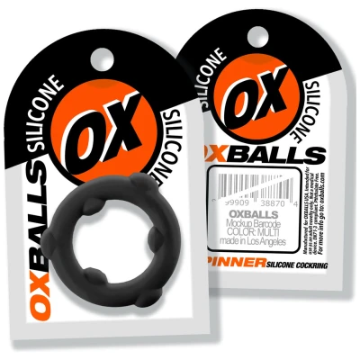 Spinner Single Silicone Ring - Black Silicone
