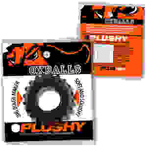 Plushy Single Ring - Black Mica