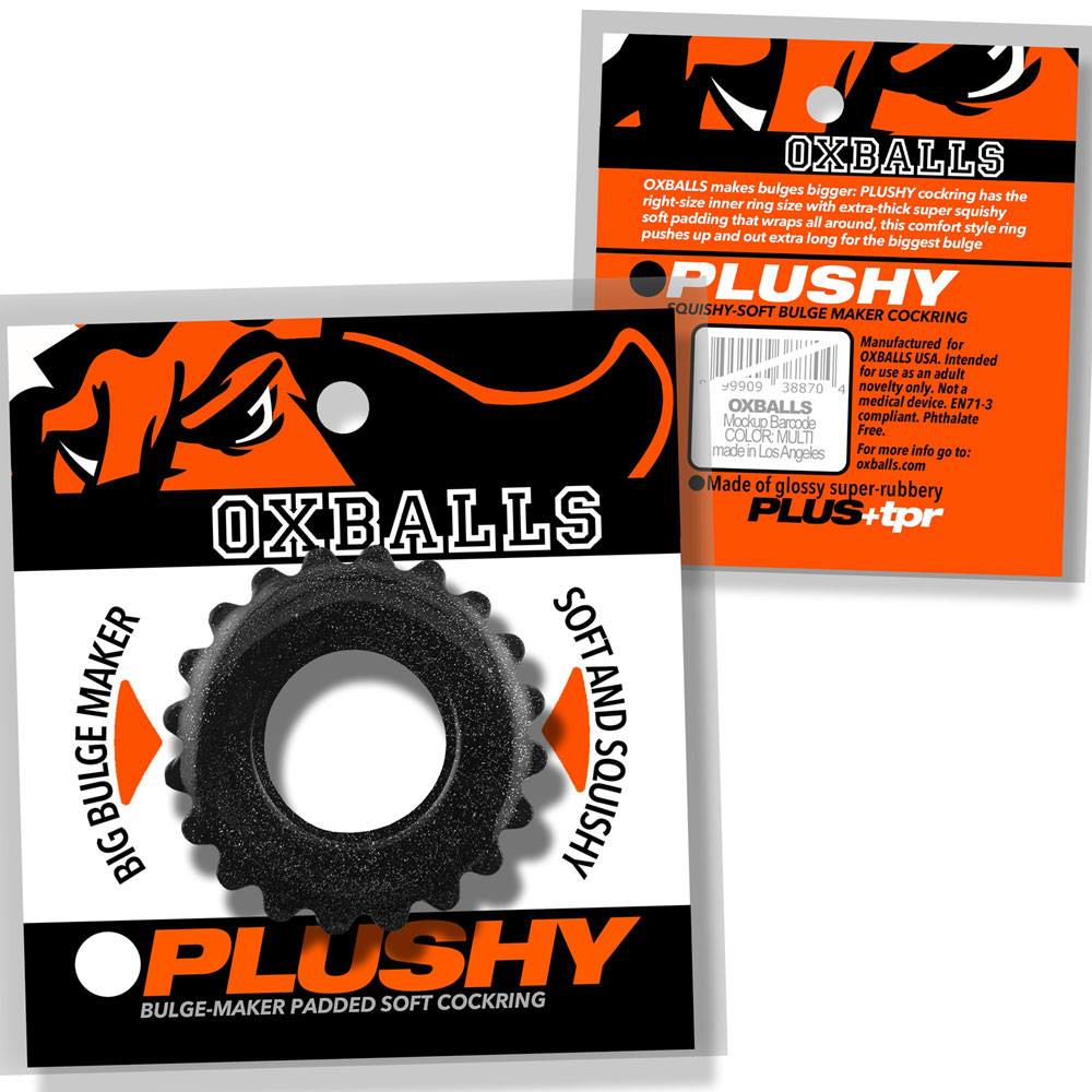 Plushy Single Ring - Black Mica