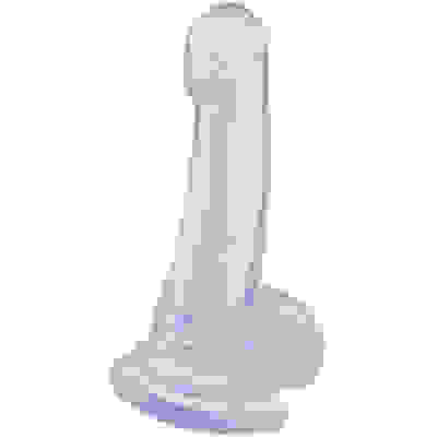 Basix Rubber Works 8 Inch Suction Cup Dong - Clear