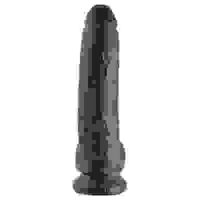 King Cock 9-Inch Cock With Balls - Black