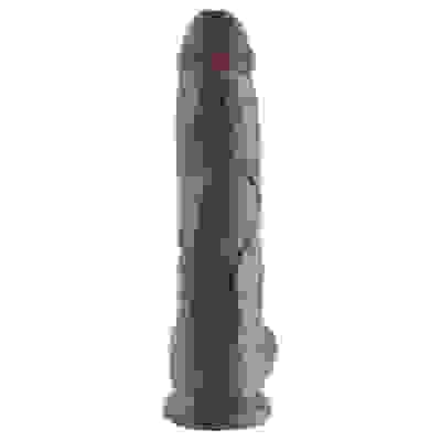 King Cock 10-Inch Cock With Balls - Brown