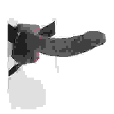 Fetish Fantasy Series 9-Inch Hollow Strap-on With Balls - Brown