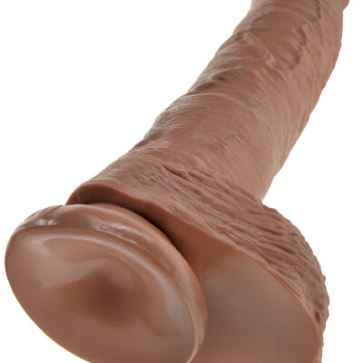 King Cock 10 Inch Cock With Balls - Tan