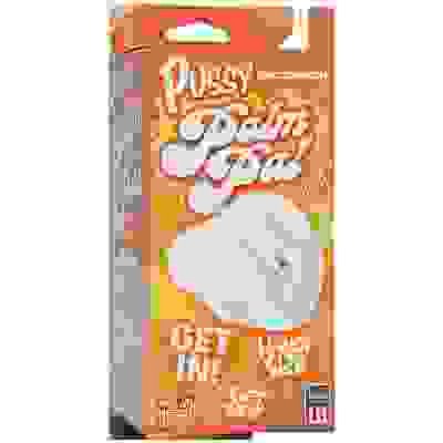 Palm Pal Frosted Ultraskyn Masturbator - Pussy - Clear