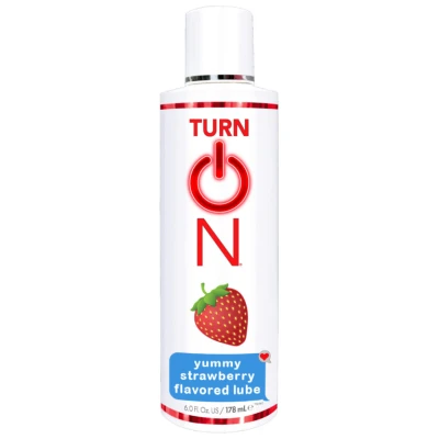 Turn on Yummy Strawberry Flavored Lube - 6 Fl. Oz.