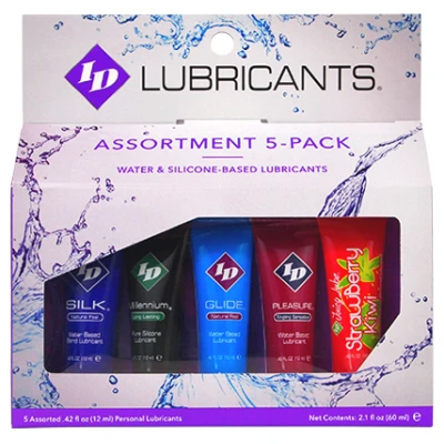 ID Sensual Lubricants 5 Pack Assorted Sampler