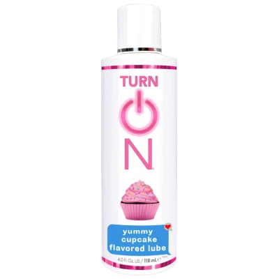Turn on Yummy Cupcake Flavored Lube - 4 Fl. Oz.