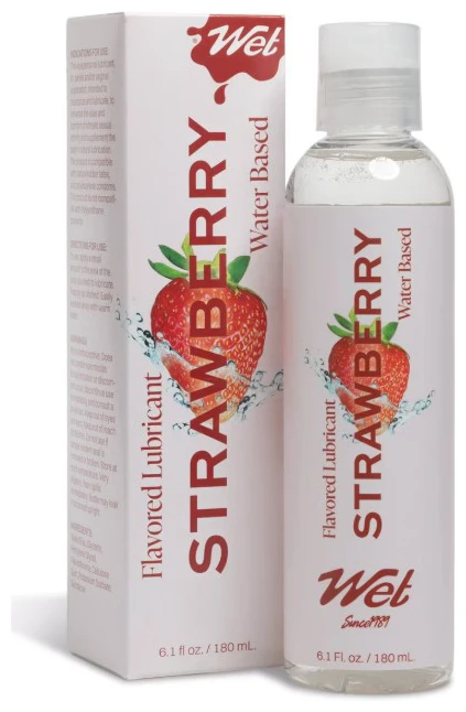 Wet Flavored Lubricant Sexy Strawberry 3.1oz