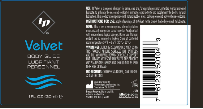 ID Velvet Body Glide 1 Oz