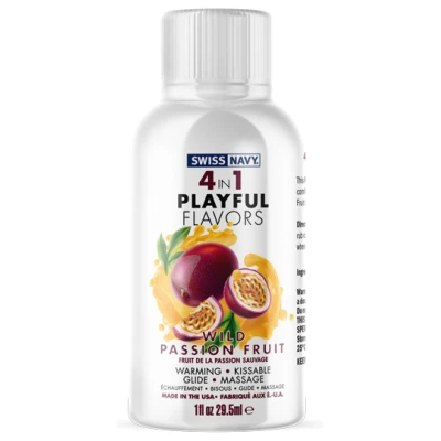 Swiss Navy 4-in-1 Playful Flavors - Wild Passion Fruit - 1 Fl. Oz.