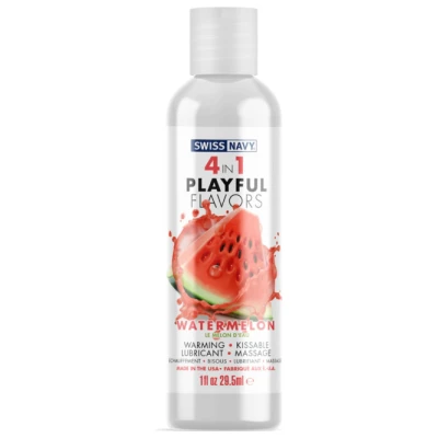 Swiss Navy 4-in-1 Playful Flavors - Watermelon 1 Oz