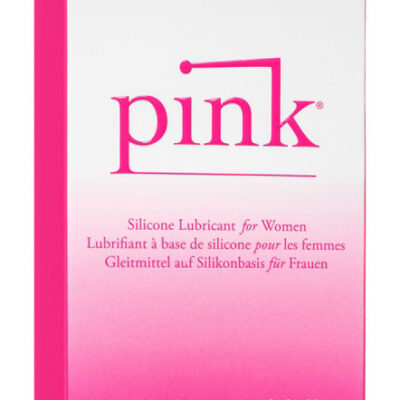 Pink 4oz Glass Bottle Silicone Lubricant