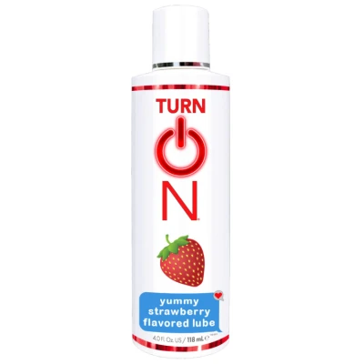 Turn on Yummy Strawberry Flavored Lube  - 4 Fl. Oz