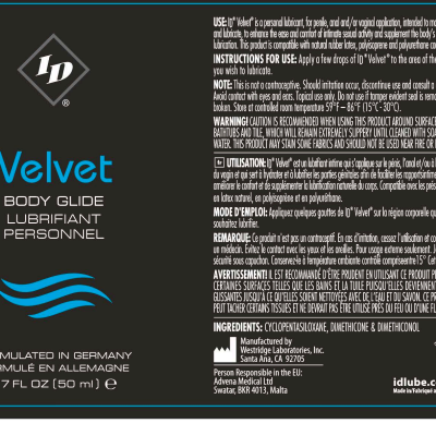 ID Velvet Body Glide 1.7 Oz