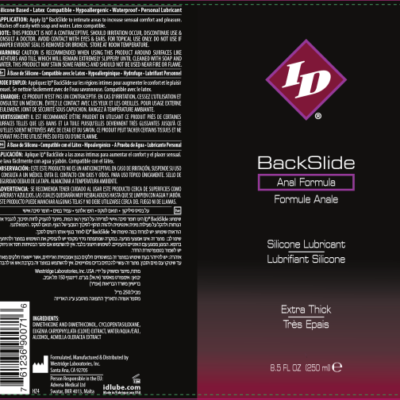 ID Backslide Silicone Lubricant 8.5 Oz