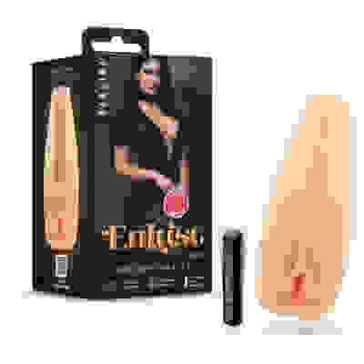 Enlust Sabrina Male Masturbator With Bullet Vibrator - Beige