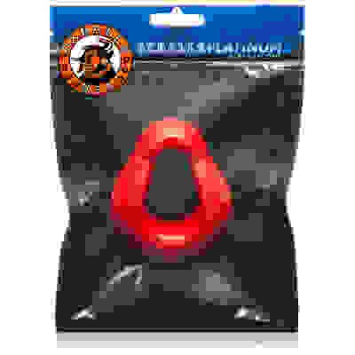 Hung Padded Cockring Oxballs - Red