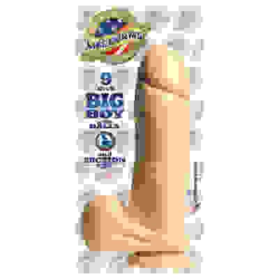 Lifeforms Big Boy With Suction Cup and Balls 9 Inch - White