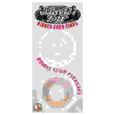 Mack Tuff Ribbed Cock Rings-Clear and Smoke