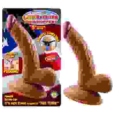 Latin American Mini Whoppers 5-Inch Curved Dong  With Balls - Latin