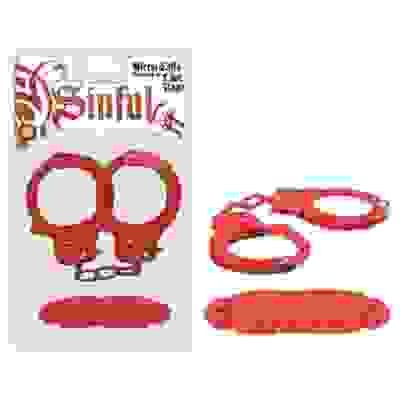 Sinful Metal Cuffs With Keys & - Love Rope