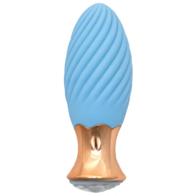 Goddess Diamond Tulip Massager - Blue
