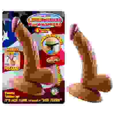 Latin American Mini Whoppers 4-Inch Curved Dong With Balls - Latin - Latin