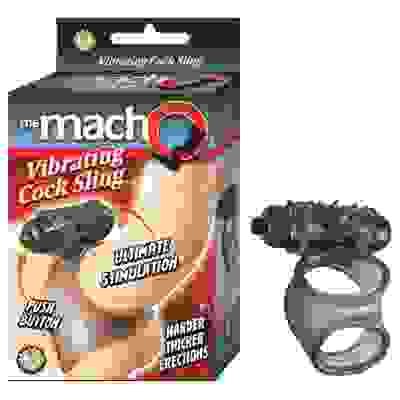 Macho Vibrating Cock Sling - Black