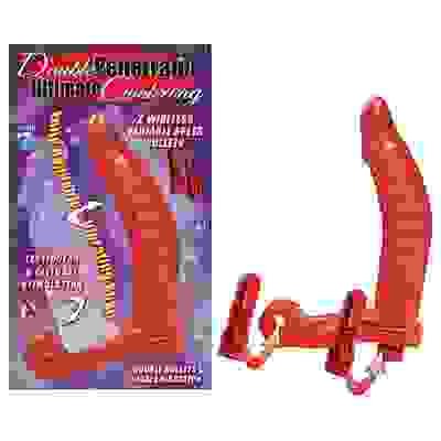 Double Penetrator Ultimate Cockring - Red