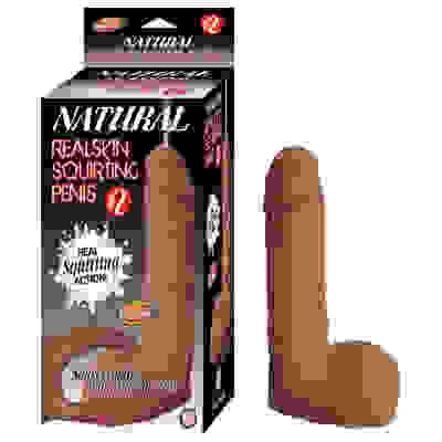 #2 Natural Realskin Squriting Penis - Brown