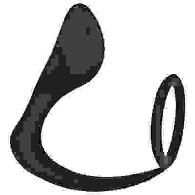 Commander Prostate Pleaser Cockring - Black