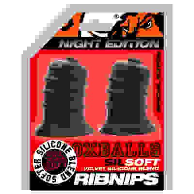 Ribnibs Curved Springy-Ribbed Nipsuckers - Black
