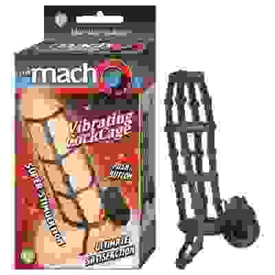 The Macho Vibrating Cockcage - Black