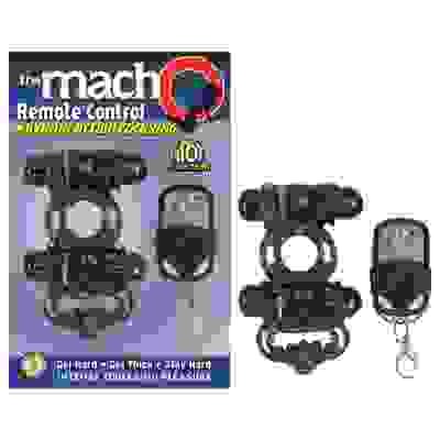 The Macho Remote Control - Cock Ring - Black