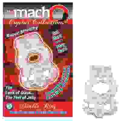 The Macho Crystal Collection-Double Ring-Clear