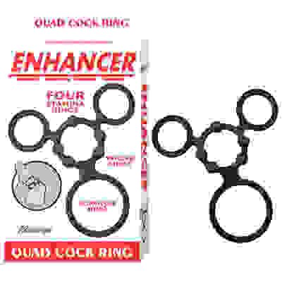 Enhancer Quad Cockring - Black