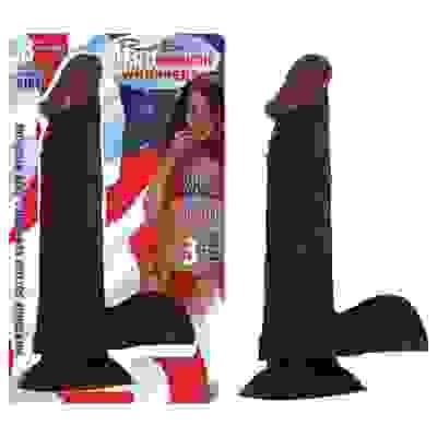 8" Vibrating Afro American-Whopper W/balls