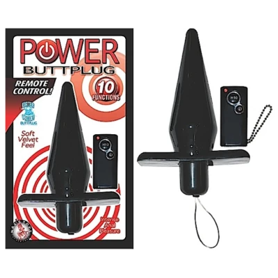Power Buttplug Remote Control - Black