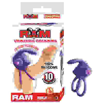 Ram Vibrating Cockring - Purple